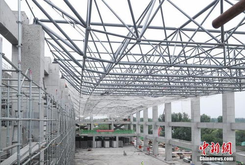京沈高铁顺义西站如期完成屋面钢结构网架施工